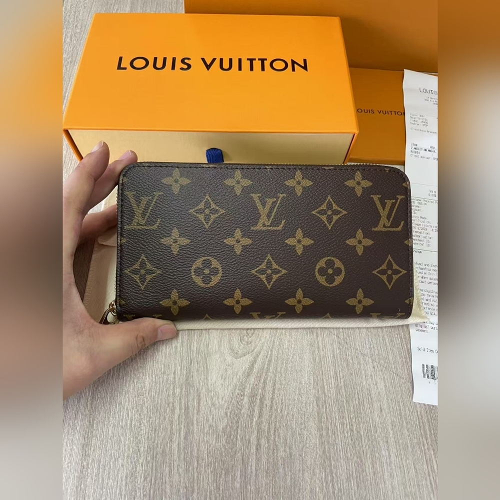 Louis Vuitton Monogram Zippy Wallet Rose Ballerine